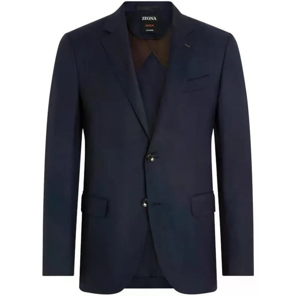 Zegna XXX Couture Navy Blue Cashmere Blazer Sport Coat IT 52 US 42 MSRP $6100